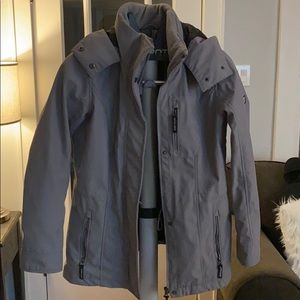 Gray winter jacket, size small
